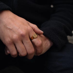 Silver Signet Ring - St Michael Ring For Men