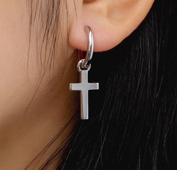 Sterling Silver Cross Earrings