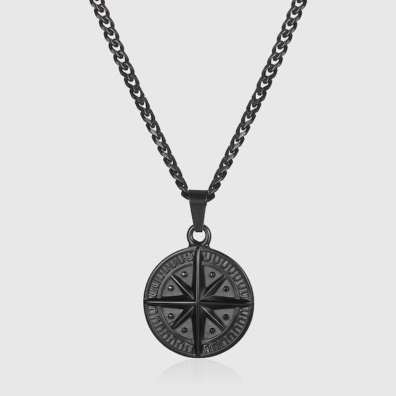 【細美武士本人着用】コンパスネックレス 細美武士本人着用】コンパスネックレス 個人オーダー コインネックレス