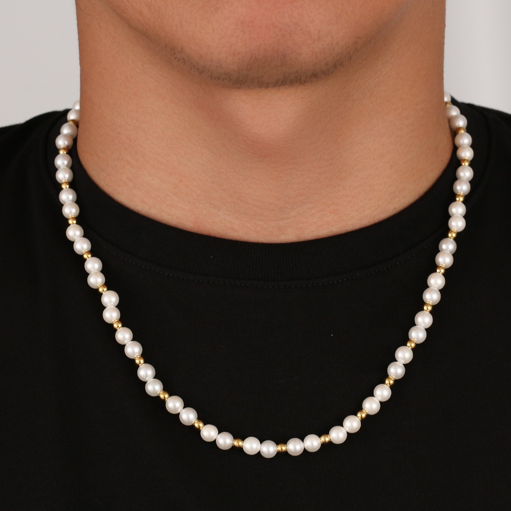 men's gold necklaces, 14K gold, masculine gold jewelry