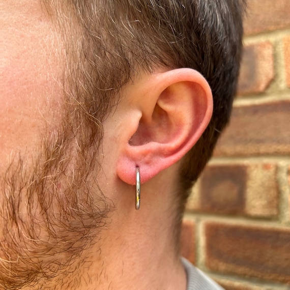 Boucles D'Oreilles Créoles Argent 925 - Diamètre 8 à 80 Mm - Épaisseur 1.5 Mm - Femme Et Homme