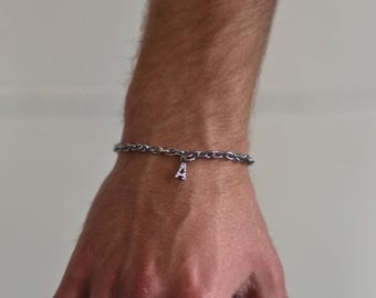 男女兼用カスタムシルバーチェーンブレスレット、シルバーボックス