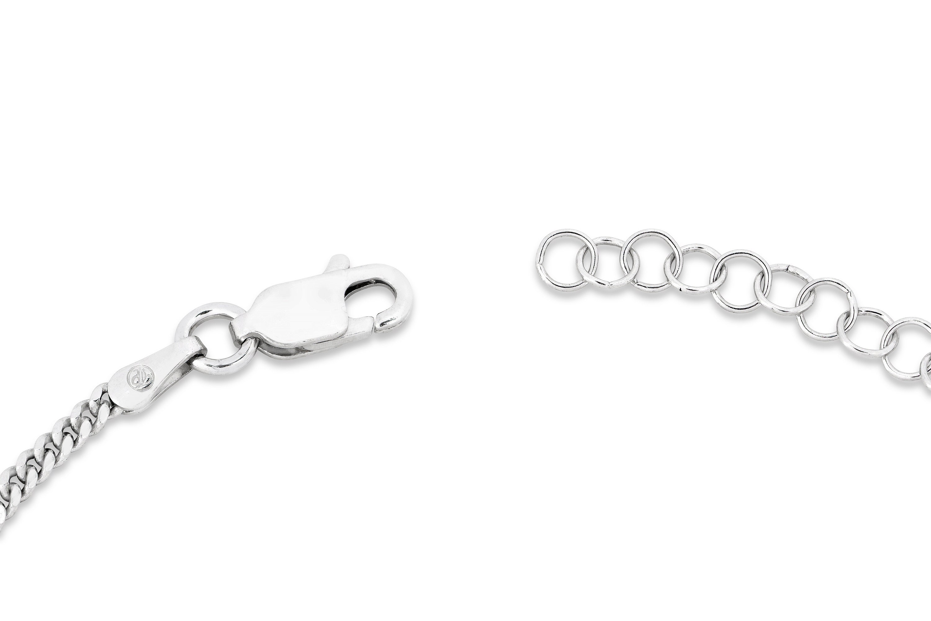 メンズブレスレット - 2 mm 薄型シルバーブレスレット メンズ メンズブレスレット - 2 mm 薄型シルバーブレスレット メンズ