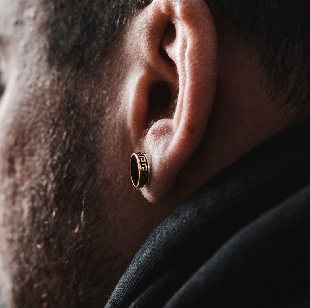 Mens Gold Earrings With Price | 22k Earring Designs For Men - YouTube