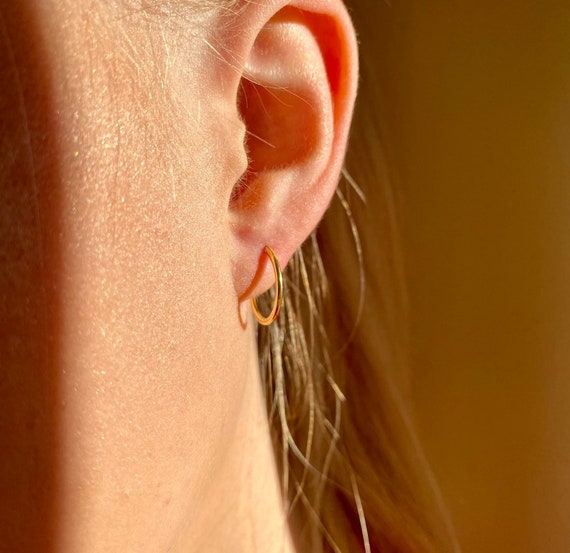 Etsy small gold hoops outlet