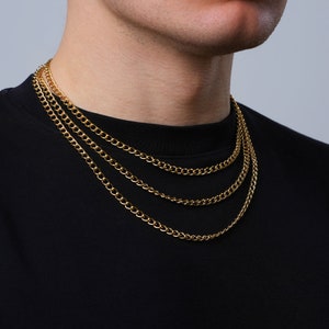 5mm Silver Connell Chain, Mens Chain, Silver Curb Chain Mens, Mens ...