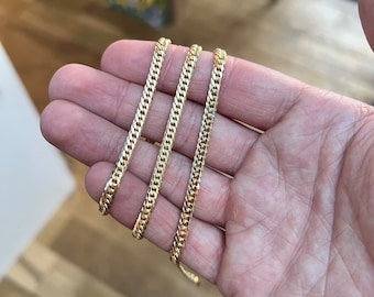 Gold Chain Gold Double Curb Link Chain Mens Gold Chains Mens