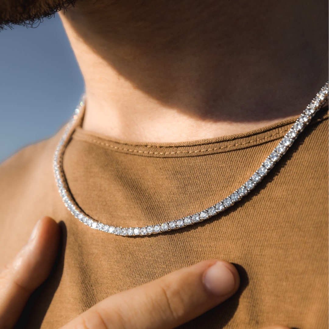 How to Style a Men's Tennis Necklace – Gem Jewelers Co.