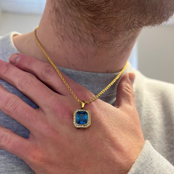 Collana Con Ciondolo In Moissanite E Oro 18k, Gioiello Donna A Forma Curva Con 7 Pietre, Catena Regolabile 45 Cm - 2