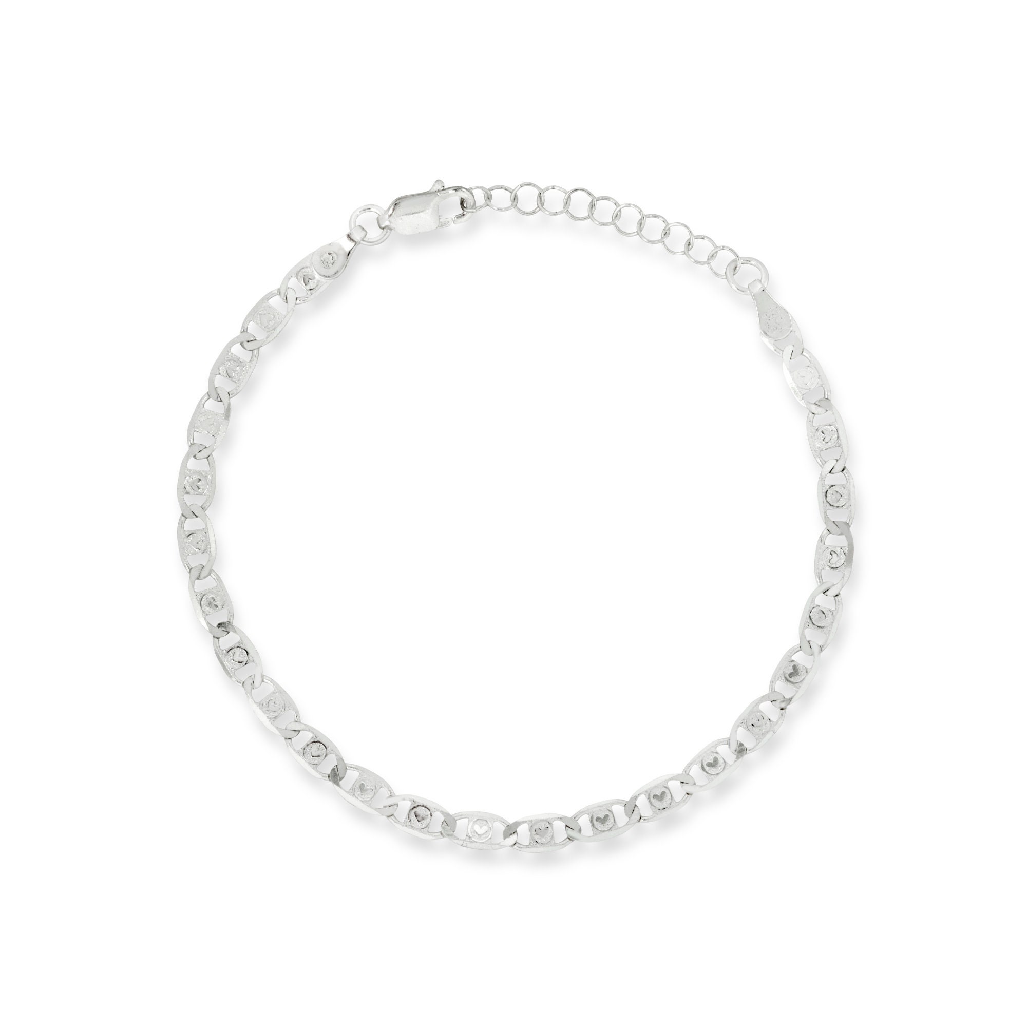 Valentino Bracelet, Mens Bracelet With Love Heart Engraving Valentino Bracelet, Mens Bracelet With Love Heart Engraving