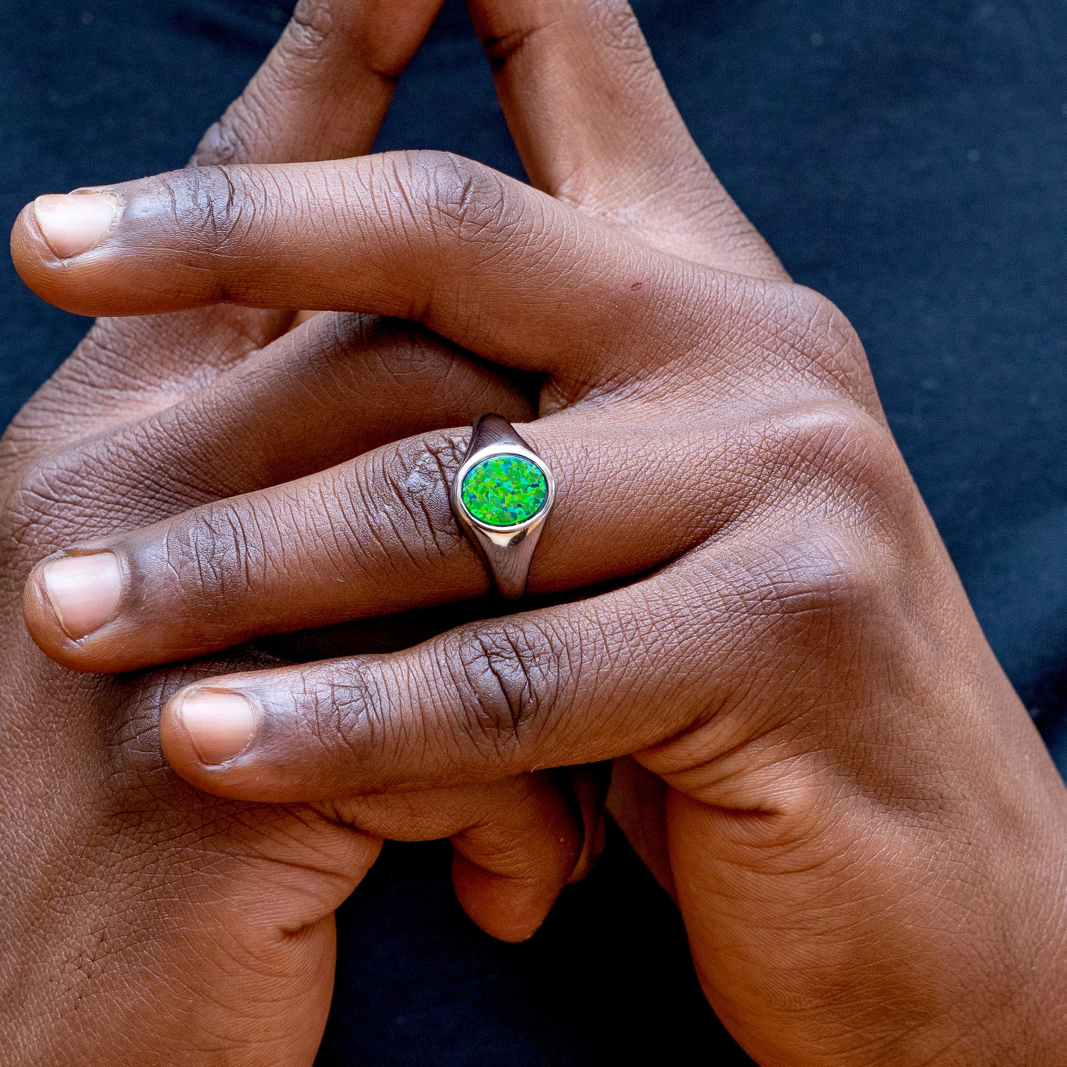Classic Opal Signet Ring Men Mens Signet Ring Mens Ring Silver Silver Gemstone Ring Mens Opal Ring Pinky Rings for Men Jewelry Etsy UK