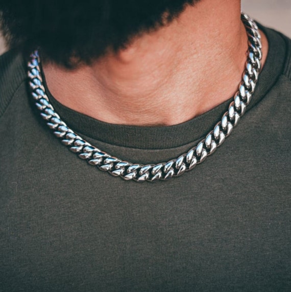 Choker Necklaces - Mens Silver Choker Chains