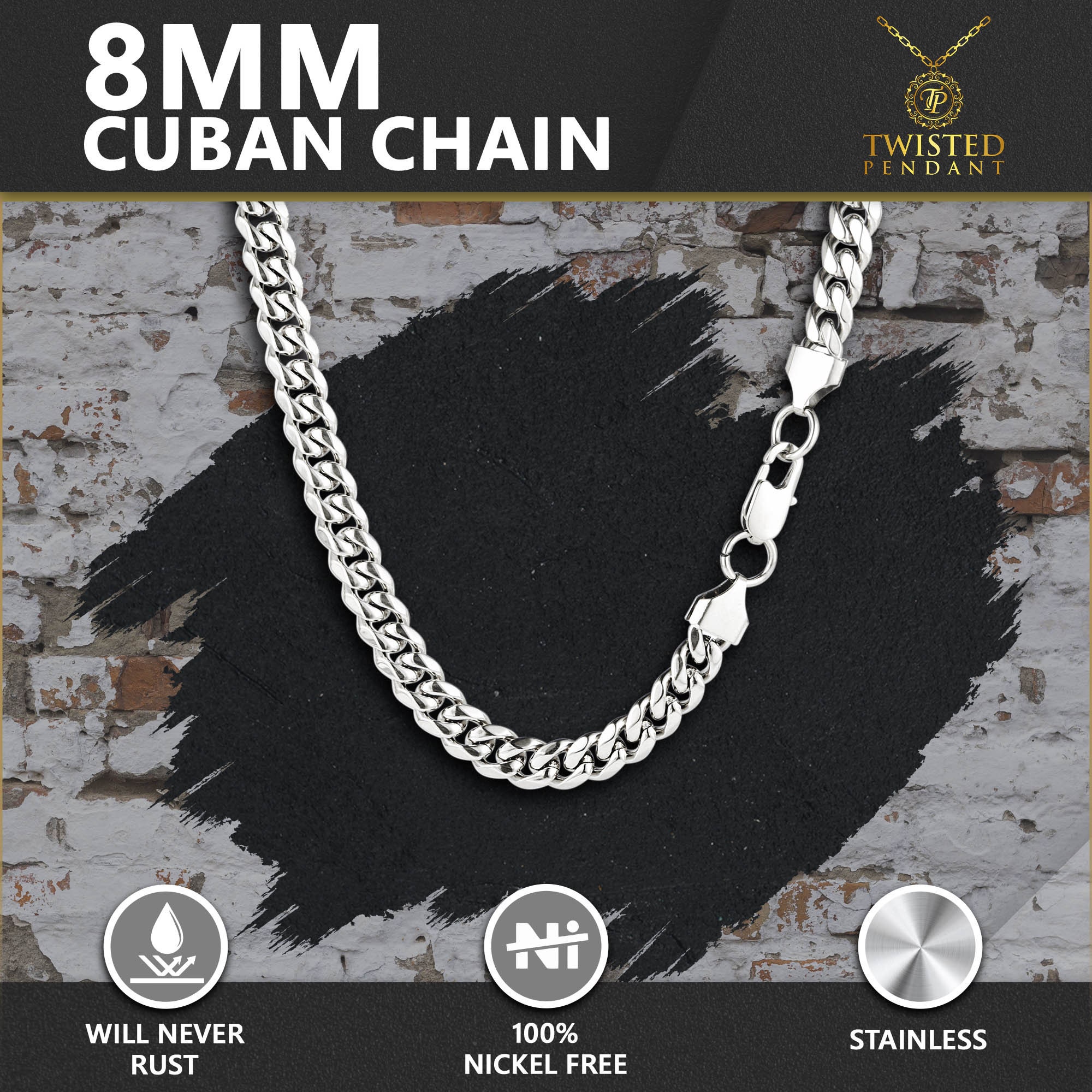 Thick Gold Chain Bracelet 8mm Cuban Bracelet 19cm 22cm Mens - Etsy ...