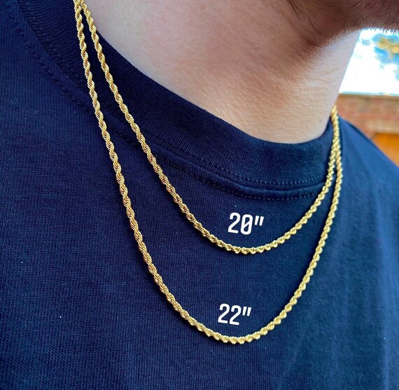 Rope Gold Chain (2.5mm) | The Gold Gods