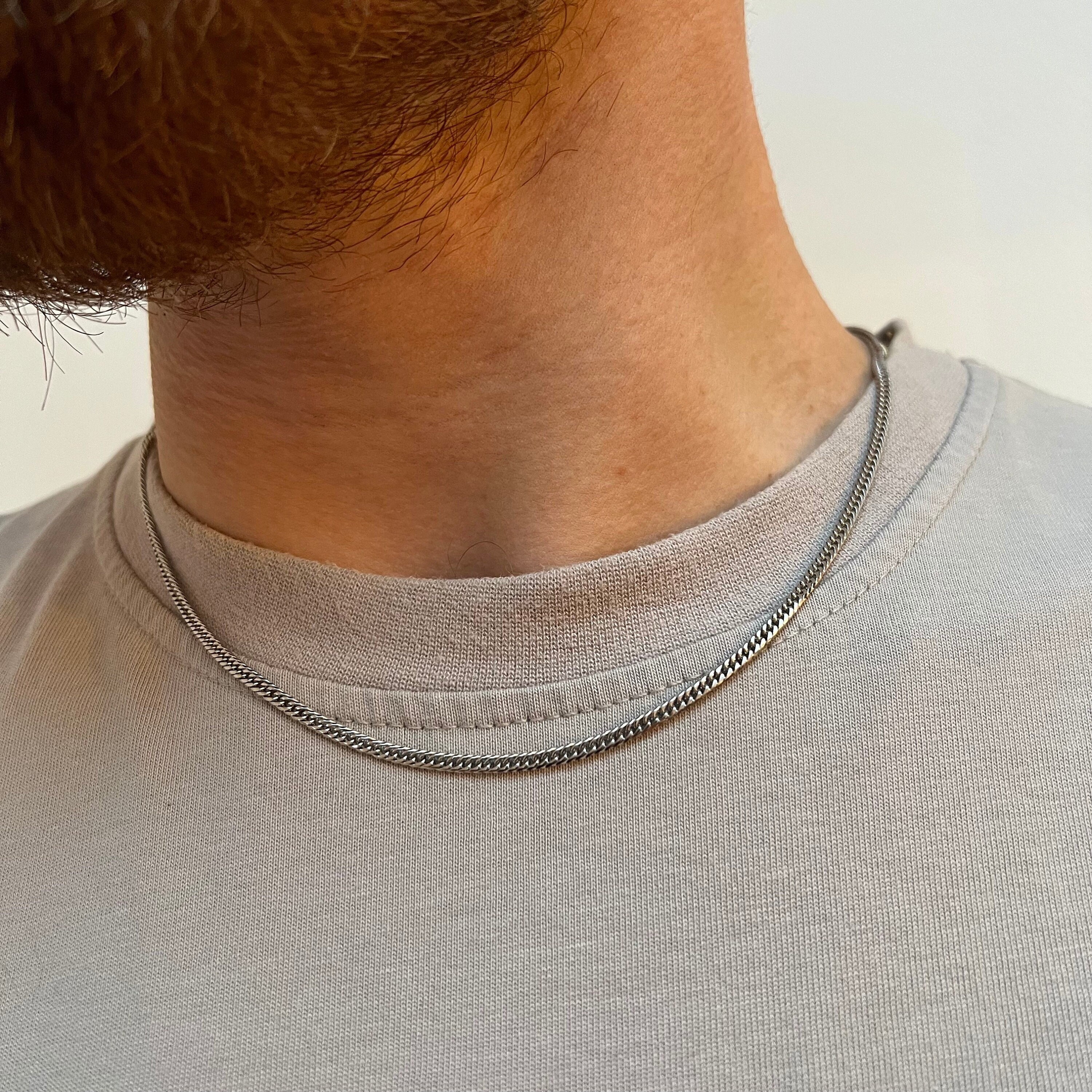 Catena a maglie cubane Miami in oro 18k da 4 a 12 mm / Gioielli da uomo / Collana Hip Hop / Collana ghiacciata / GARANZIA A VITA - Italia