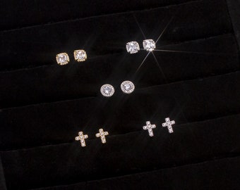 Orecchini Huggie Hoop Con Diamanti Rotondi Coltivati in Laboratorio Da 6 Ct, Platino, E, VS1 - Foto 2