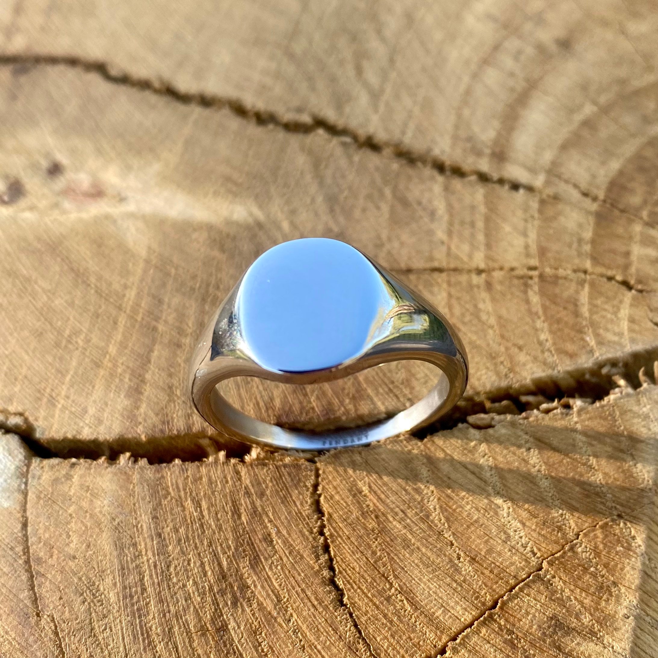 18K Gold Signet Ring, Gold Signet Rings for Women, Signet