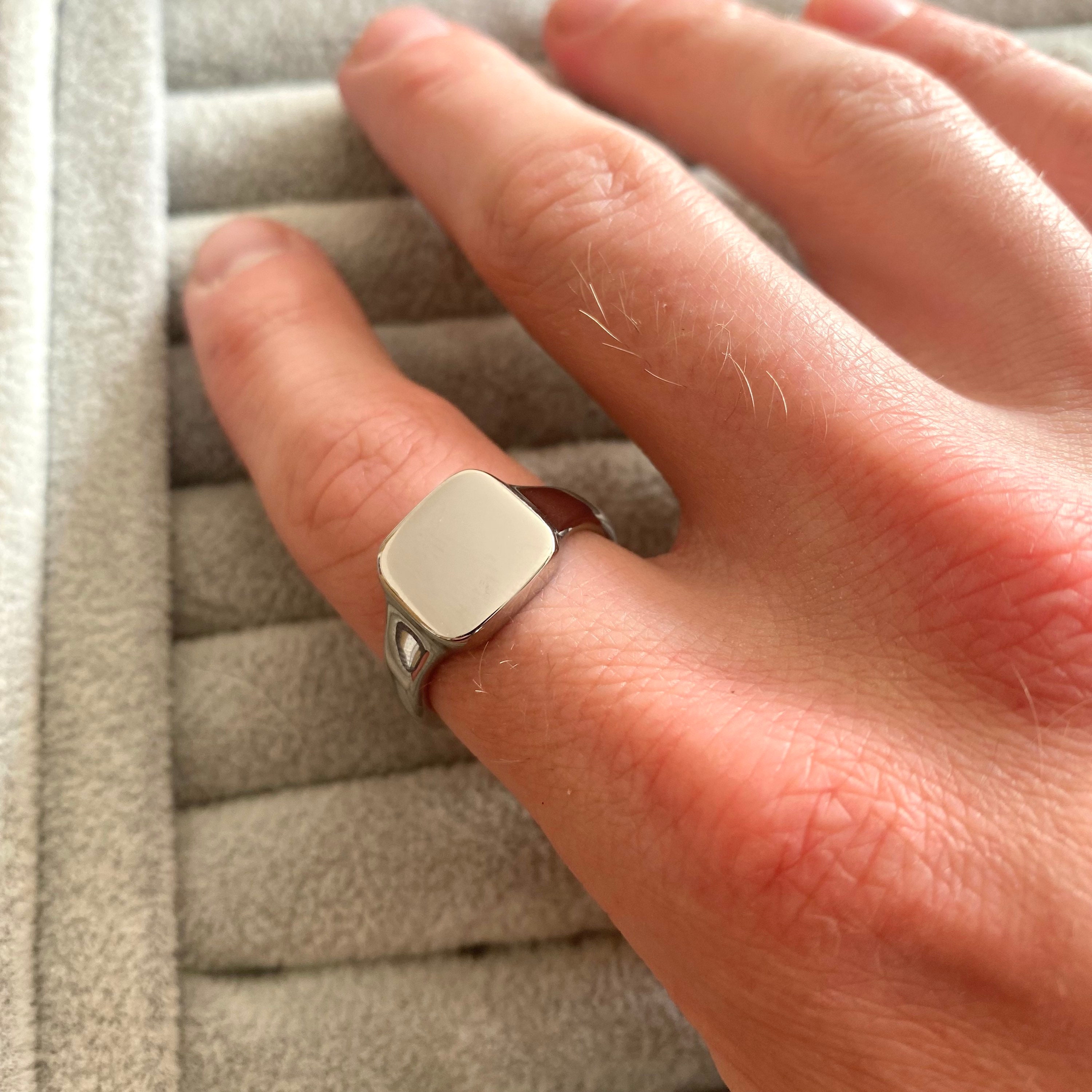 Sterling Silver Square Signet Ring