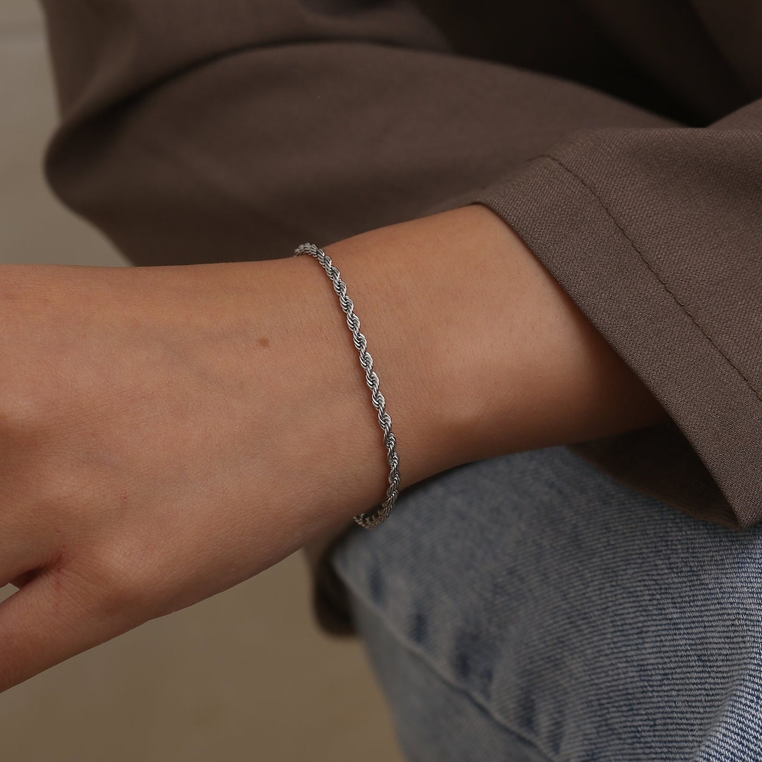 【HYERES LOR】Noailles silver link chain bracelet S Silver HYÈRES LOR (イエールロール ) - Noailles silver link chain