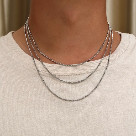 【SAINT LAURENT サンローラン】シルバーチェーンネックレス 楽天市場】SAINT LAURENT サンローラン ネックレス METAL CURB