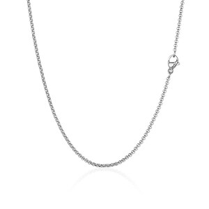 2mm 18K Gold Chain Necklace, Mens Gold Belcher / Rope Chain, Gold ...