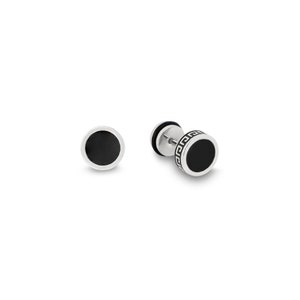 Pendientes para hombre, pendientes para hombre, pendientes negros, pendientes de plata detallados de 6 mm hombre pendientes de regalos de joyería para hombre Twistedpendant imagen 7