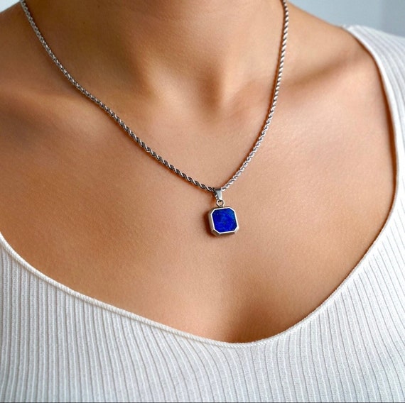 Lapis lazuli necklace womens deals