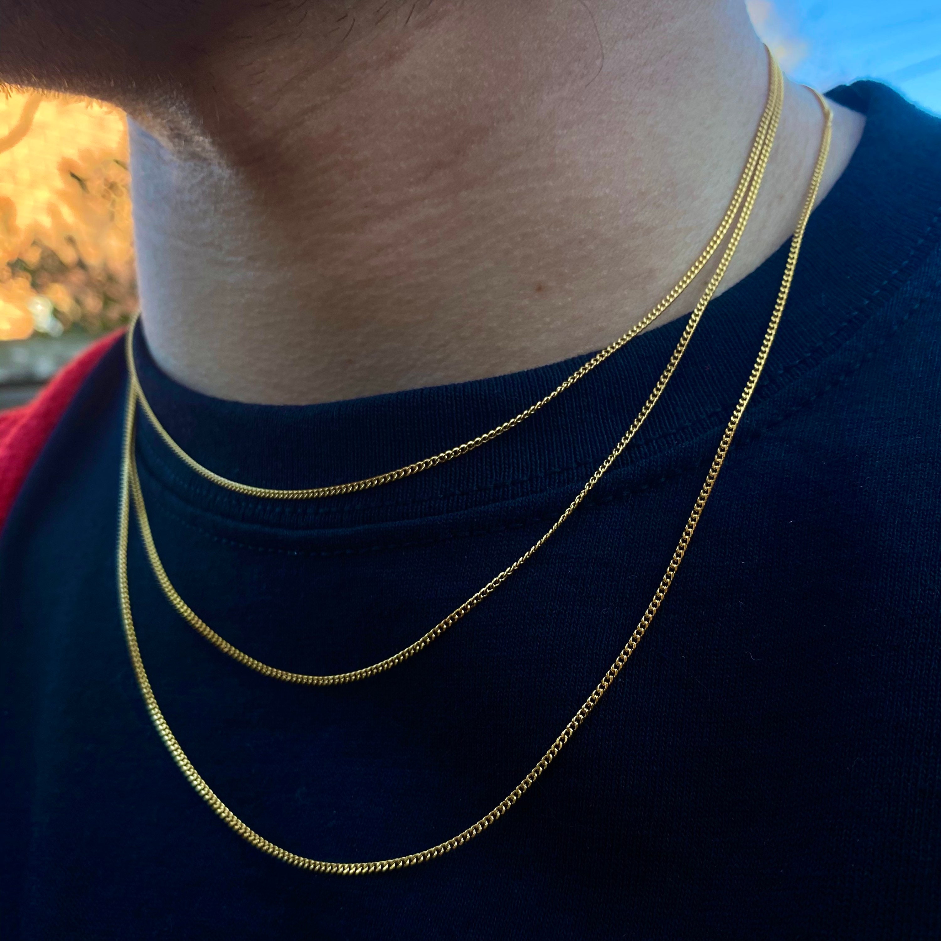 Joya De Moda Diseñador De Acero Inoxidable Collar Hombres Collares Mujer  Collar 18k Oro Cadenas De Titanio Collar Hombre Cadenas De Lujo Collares De  6,85 €