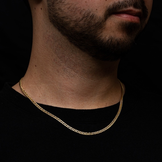 Aka Gioielli - Chaîne Maille Figaro 4.4mm Argent Sterling 925 Rhodié - Collier Homme Femme - 45 cm de long