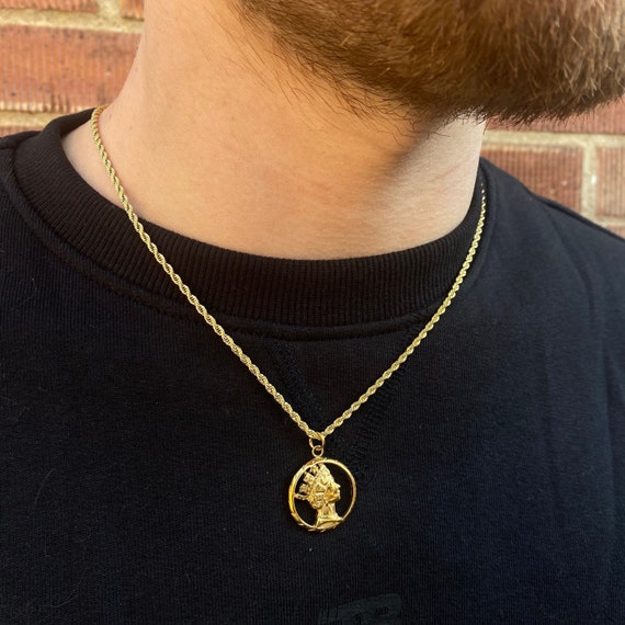 Collier Pendentif Homme Pendentif Barre Avec Résine Noire Bijou