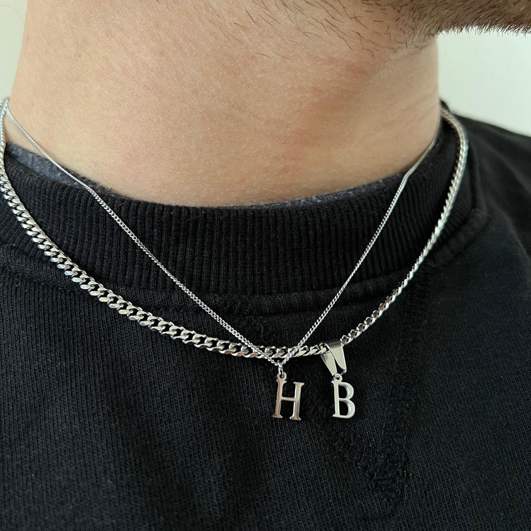 Engraved Initial Pendant セット Diamond 