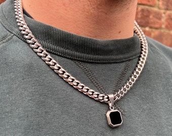 ONYX Chain × silver925 twis necklace y2k Star Necklace Sliver Chain,y2k Necklace Streetwear Chocker