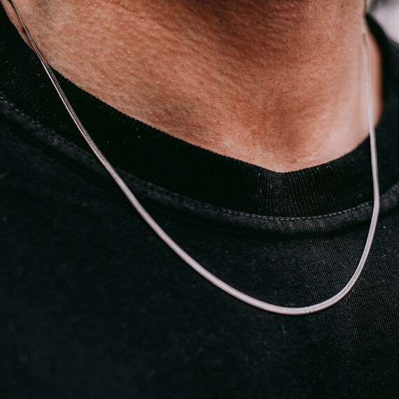 Flat snake 2024 chain mens