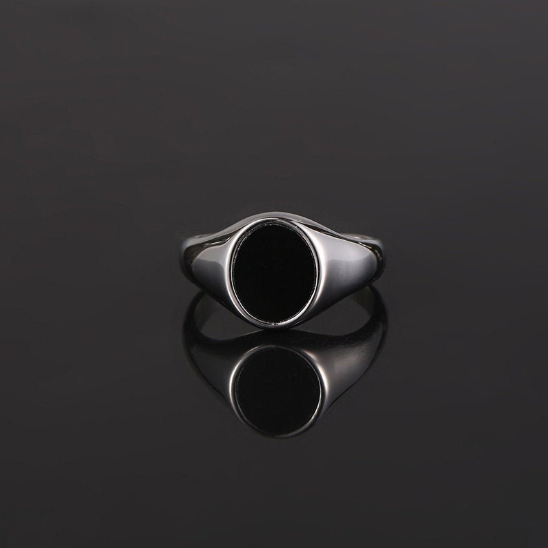 Mens Ring Black Onyx Gold Ring Onyx Ring 18K Gold Etsy