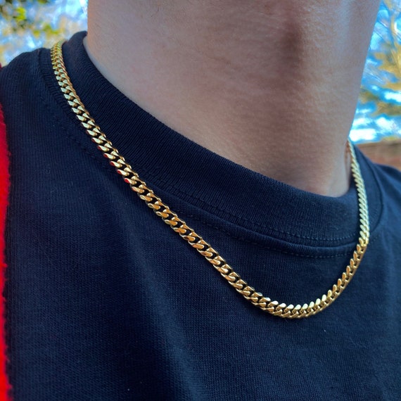 Buy Gold Plated Bar Charm Men Necklace@ Best Price