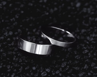 Mens Ring - 925 Sterling Silver Band Ring For Men - Luxury Smooth Ring, Thin minimalist Ring- Mens Jewelry - Jewelry Gifts By Twistedpendant
