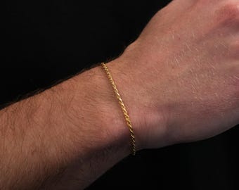 Bracelet Chaîne Figaro 50 Cm Plaqué Or 18 Carats - Maille Diamantée - Neuf Avec étiquette