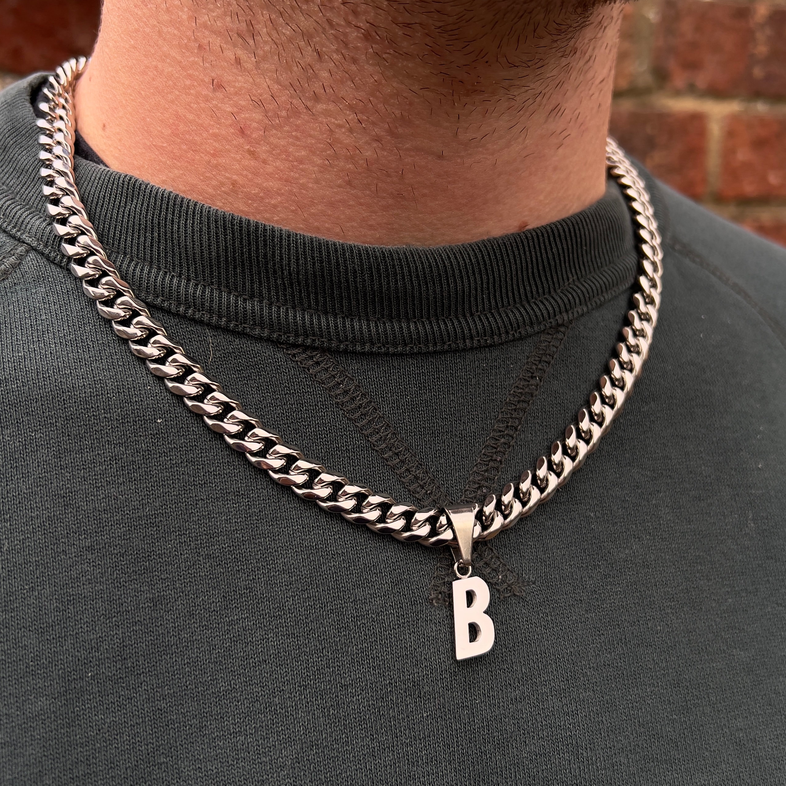 Catena A Maglie Larghe In Argento Sterling, 8 Mm, 16-36 Pollici - Foto 11