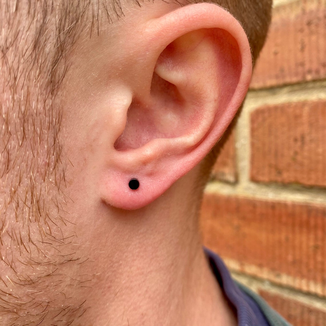 mens earrings silver studs