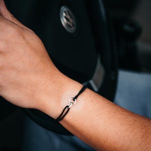 Mens Bracelet - Minimalist Gold Nylon Rope Bracelet For Men