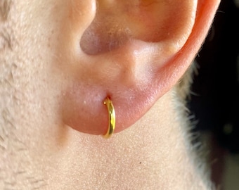 8mm hoop sale earrings men