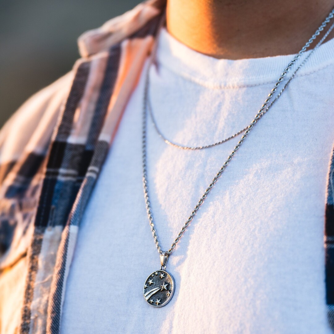 [Hei] (silver925) shooting star necklace ネックレス New Authentic 925 Sterling Silver Shooting Star Necklace