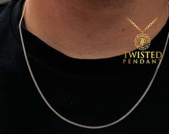 ChainsPro Collana Uomo Donna In Acciaio Inossidabile, 4 Mm Catena Collana Uomo Argento 955914