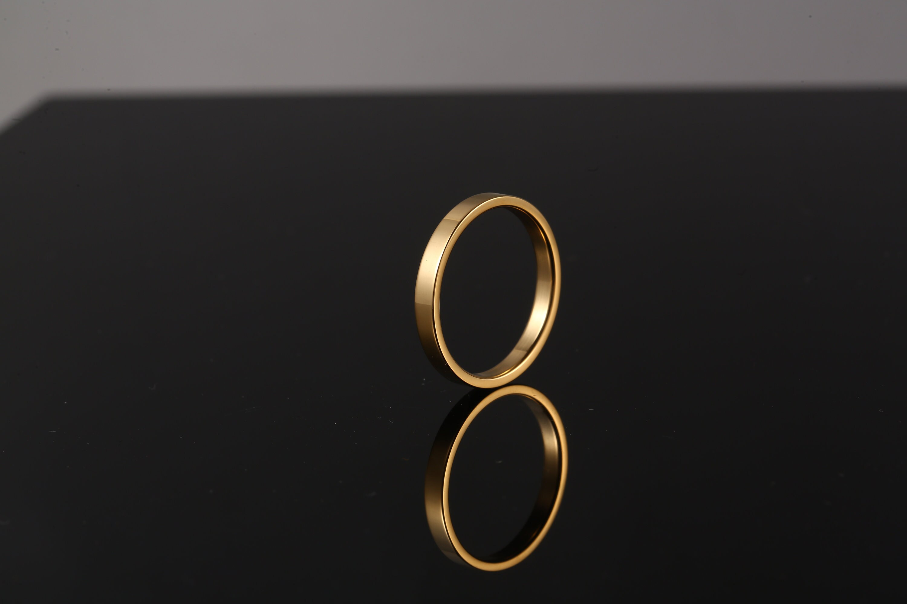 Gold Rings Men Simple Small Mens Ring - Minimal Gold Band Rings for Men - Thin Gold Band Ring ...