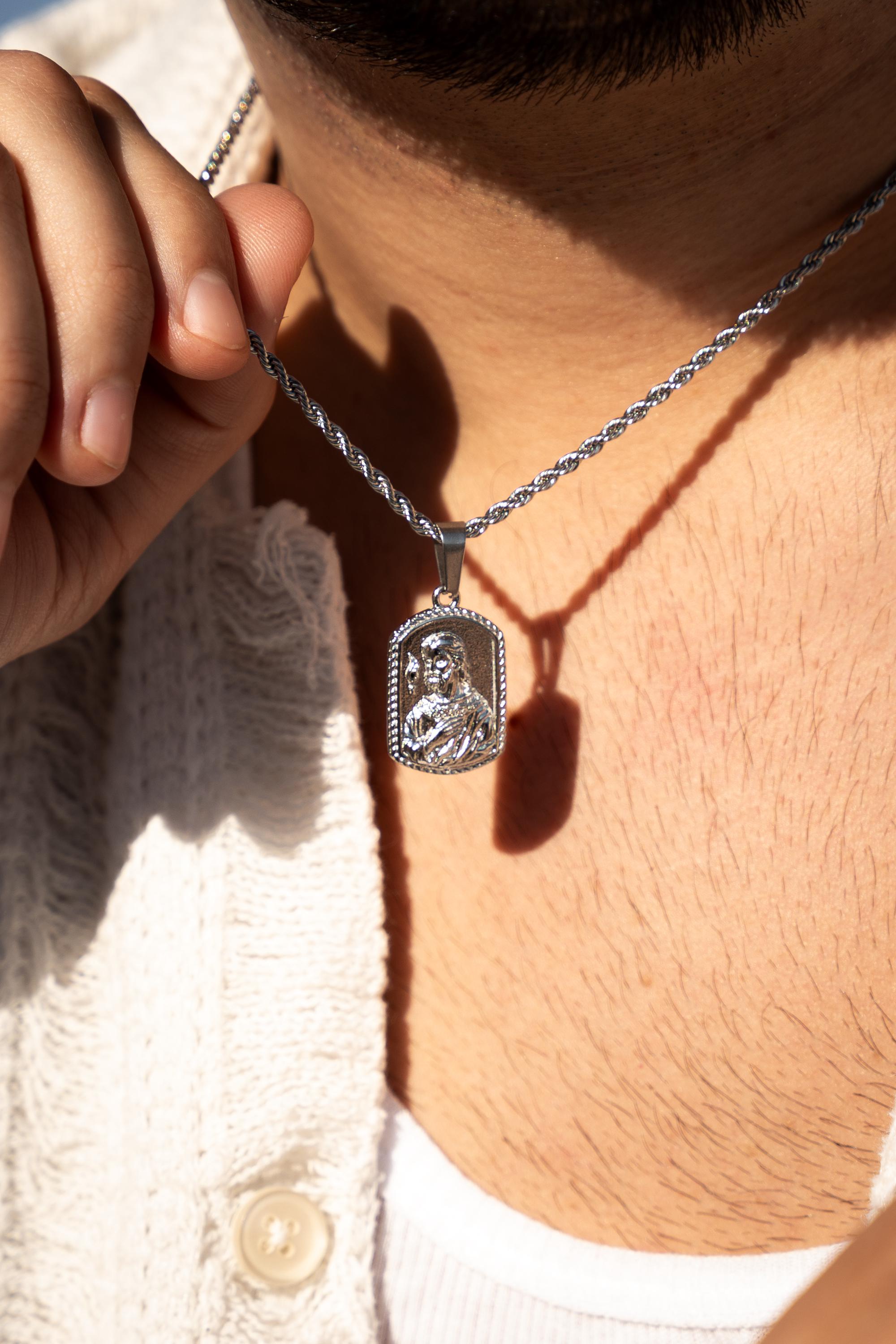 Médaille Saint Judas Tadeo En Argent De Ley®[n7194] - Bricolage
