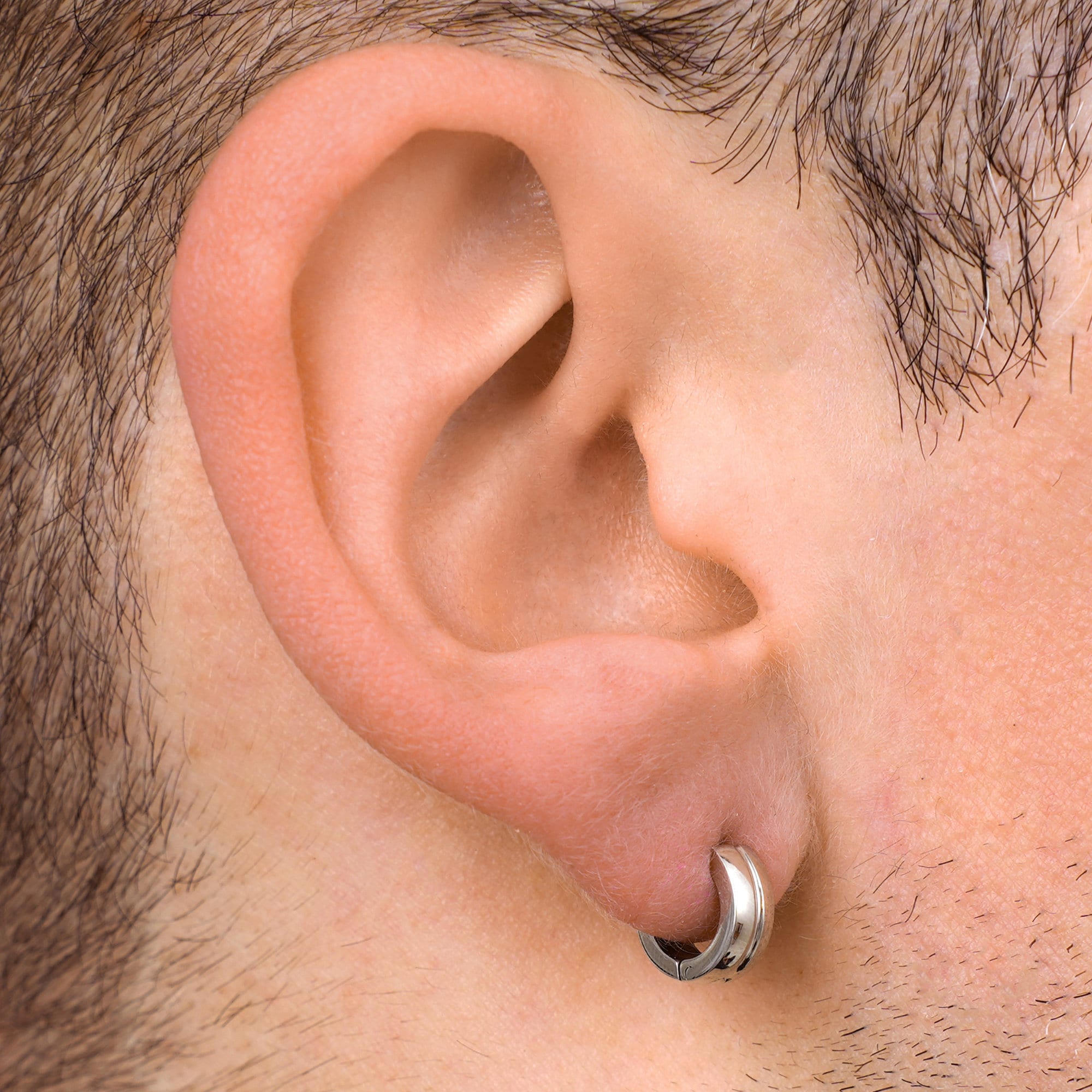 Buy Mens Hoop Earrings Silver 10mm Mens Mini Huggie Hoop Online in