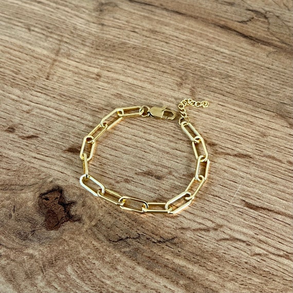 Thin 2mm Gold Bracelet Men Mens Bracelet Chain 18K Gold Cuban Link Bracelet  Chain Minimalist Tiny Gold Chain by Twistedpendant 