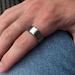 Mens Ring - Mens Silver Ring - Silver Polished Band Ring - Mens Pinky Ring - 8mm Band / Signet Ring Men - Rings for Men By Twistedpendant 