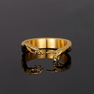 Mens Ring - Hand Of God Ring For Men - Creation Of Adam Silver Ring - By Twistedpendant