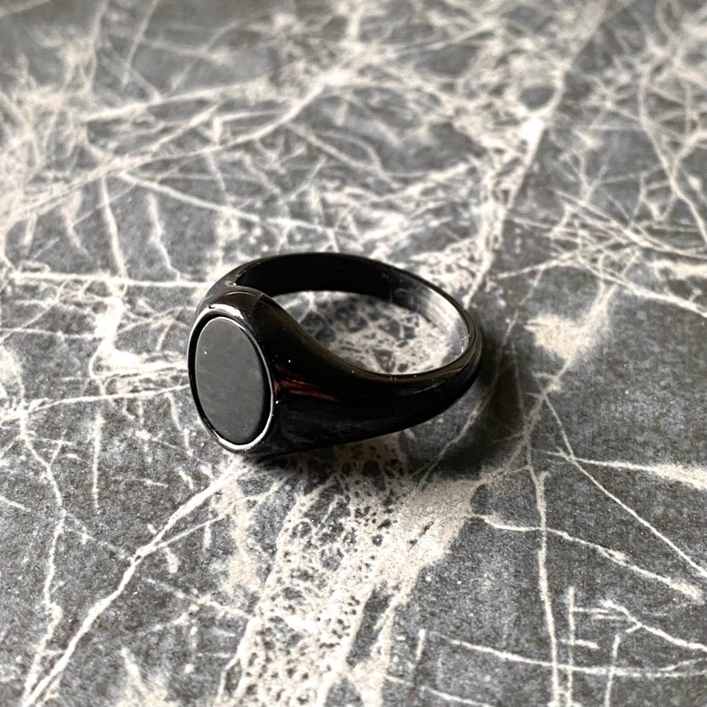 Mens Ring Black Onyx Black Ring Onyx Ring Black Etsy